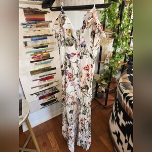 Floral White Maxi Dress